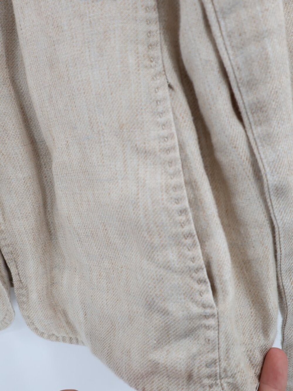 Eileen fisher Blazer Womens medium one Button Single Breasted Linen blend pocket - Picture 4 of 12